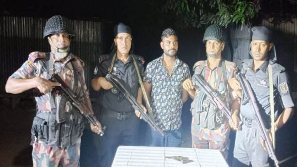 সুনামগঞ্জে লাইসেন্সবিহীন রিভলবার'সহ গ্রেফতার ১