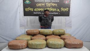 ব্রাহ্মণবাড়িয়ায় পৃথক অভিযানে ১০০ কেজি গাঁজাসহ দুইজন গ্রেফতার